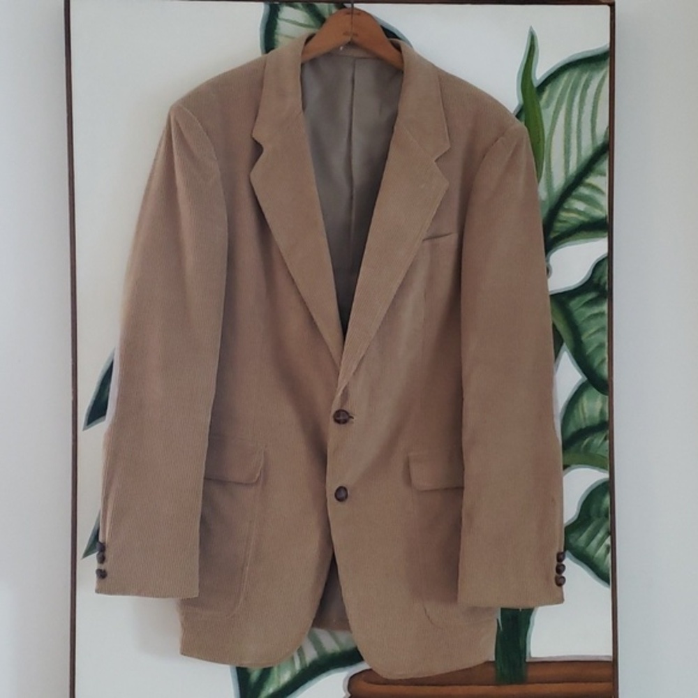 EASTWICK Vintage MEN TAN CORDUROY SPORT JACKET, Size 41L